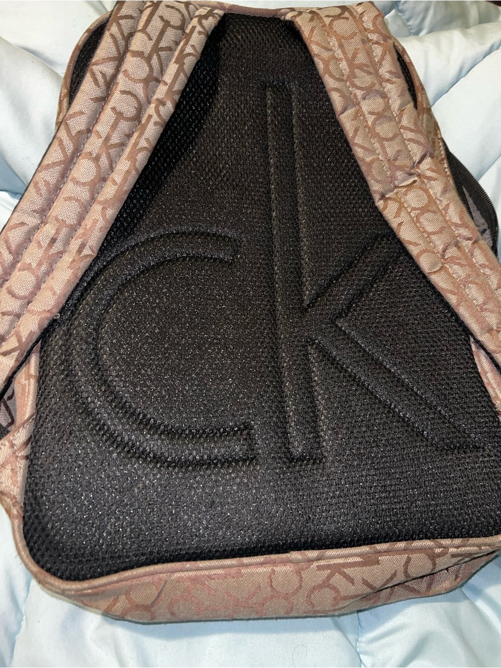 Calvin Klein Brown Monogram Backpack - Picture 6 of 6